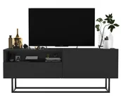 Szafki RTV - Komoda Rtv, Półka, Loft, Enjoy, 120X35X46 Cm, Grafit, Mat - miniaturka - grafika 1