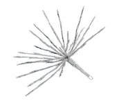 Oświetlenie świąteczne - Kurtyna świetlna zewnętrzna LED 138 szt. biała ciepła - miniaturka - grafika 1