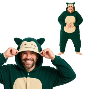 Piżama Onesie Kigurumi Przebranie Pokemon Snorlax M: 155 - 165cm - Stroje karnawałowe - miniaturka - grafika 1