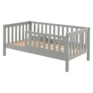 Szare łóżko dziecięce Vipack Junior, 70x140 cm - Łóżka dla dzieci i młodzieży Szare łóżko dziecięce Vipack Junior, 70x140 cm - Łóżka dla dzieci i młodzieży - miniaturka - grafika 1