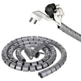 Elastyczna MASKOWNICA do Kabli 200cm szara AG873B - Kable komputerowe i do monitorów - miniaturka - grafika 1