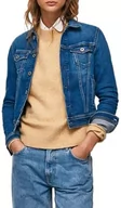 Kurtki damskie - Pepe Jeans Damska kurtka Core, Niebieski (Denim-CQ5), S - miniaturka - grafika 1