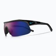 Okulary przeciwsłoneczne - Okulary przeciwsłoneczne Nike Show X1 black/blue mirror - miniaturka - grafika 1