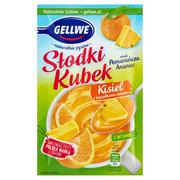 Kisiel - Gellwe Słodki Kubek Kisiel z kawałkami owoców smak pomarańcza ananas 28 g - miniaturka - grafika 1