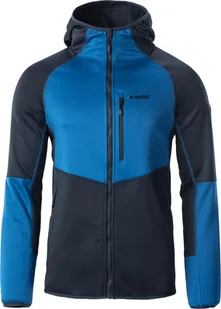 Męska bluza rozpinana z kapturem Hi-tec Camil niebieska rozmiar XXL - Bluzy męskie - miniaturka - grafika 1