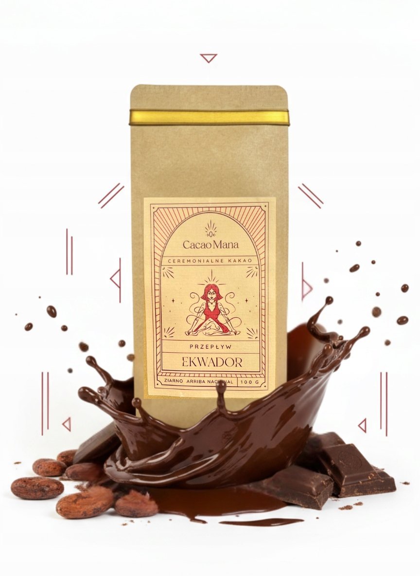 CacaoMana Ekwador Przepływ 100 g Arriba Nacional Relaks KAKAO CEREMONIALNE