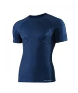 Koszulki męskie - Męska Bluza Do Biegania Brubeck Active Wool Men'S T-Shirt | Granatowy - Rozmiar L - miniaturka - grafika 1