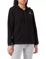Bluzy damskie - Le Coq Sportif Damska bluza z kapturem ESS Fz nr 1 W, czarna, S - miniaturka - grafika 1