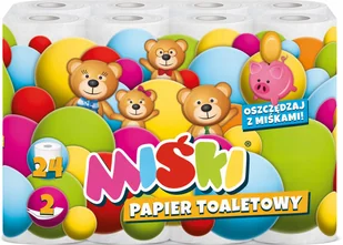 Papier toaletowy 24R MIŚKI 2W MIX - 24 Rolki - Papier toaletowy - miniaturka - grafika 1