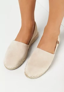 Beżowe Espadryle Qualifications - Espadryle damskie - miniaturka - grafika 1