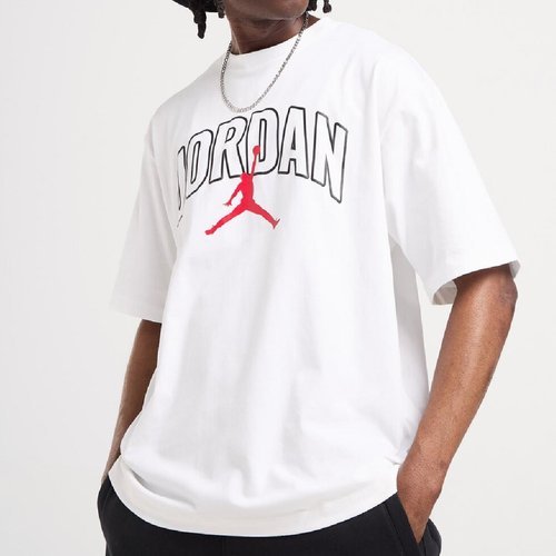 Koszulka męska Air Jordan Brooklyn Arch Logo T-shirt Biała - IB7347-100-L