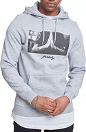 Bluzy męskie - Mister Tee Męska bluza z kapturem Pray Hoody Heather Grey, XXXXXL MT275 - miniaturka - grafika 1