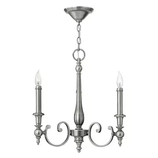 Elstead Lighting Lampa wisząca YORKTOWN kol. ANTYCZNY Nikiel (HK/YORKTOWN3) - Hinkley - - Lampy sufitowe - miniaturka - grafika 2