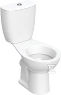 Kompakty WC - Miska stojąca WC Rekord zestaw ze spłuczką nasadzaną odpływ poziomy - miniaturka - grafika 1