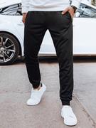 Spodnie męskie - Spodnie męskie dresowe czarne Dstreet UX4200 - miniaturka - grafika 1