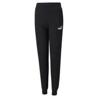 Odzież sportowa dziecięca - Młodzieżowe spodnie dresowe Essentials PUMA Black - miniaturka - grafika 1