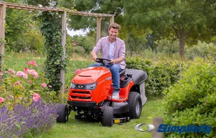 SIMPLICITY REGENT SRD 310 TRAKTOR TRAKTOREK OGRODOWY KOSIARKA SAMOJEZDNA SPALINOWA DO TRAWY  B&S Briggs & Stratton 27 KM / 107 cm - Kosiarki traktorki - miniaturka - grafika 9
