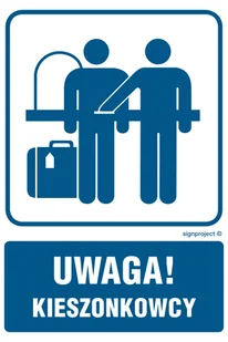 RB024 UWAGA! KIESZONKOWCY, PN - PŁYTA PCV 1MM; (500X750MM) - Systemy ekspozycyjne i znaki informacyjne - miniaturka - grafika 1