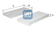 Filtry kabinowe - Filtr, wentylacja przestrzeni pasażerskiej UFI Filtry 53.239.00 - miniaturka - grafika 1