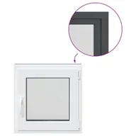 Tablice i flipcharty - vidaXL Okno piwniczne RISOR 60x60 cm uchylno-rozwierne DIN prawe - miniaturka - grafika 1