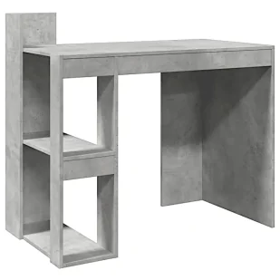Proste biurko z półkami szary beton Larosa 5X - Biurka - miniaturka - grafika 1