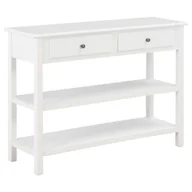 Szafki do salonu - vidaXL Szafka, biała, 110 x 35 x 80 cm, MDF vidaXL - miniaturka - grafika 1