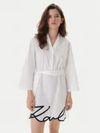 Sukienki - KARL LAGERFELD Sukienka plażowa A2W46075 Biały Regular Fit - miniaturka - grafika 1