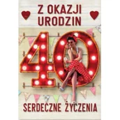 Kartki okolicznościowe i zaproszenia - Kartka okolicznościowa Urodziny duża 40 TDF24 - Trend - miniaturka - grafika 1