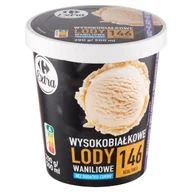 Lody i desery lodowe - Carrefour Extra Wysokobiałkowe lody waniliowe 500 ml - miniaturka - grafika 1
