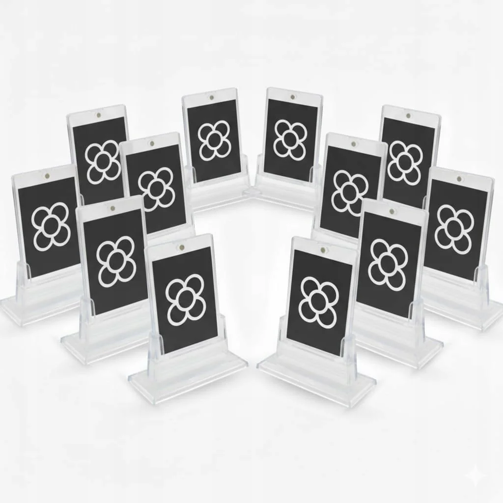 ETUI MAGNETYCZNE 12 SZT KARTY UCHWYT OCHRONA UV SOLIDNE BEZPIECZNE