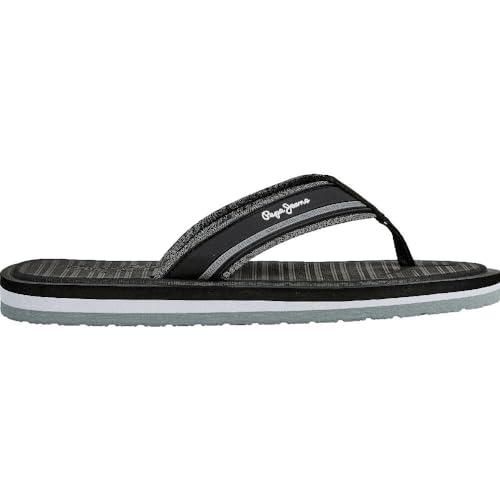 Pepe Jeans Męskie klapki West Basic, czarne (czarne), 43 EU, Czarny, 43 EU