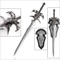 Wielki Miecz Stalowy Inspirowany World of Warcraft z zawieszką 120 cm JT6099 - Repliki - broń - miniaturka - grafika 1