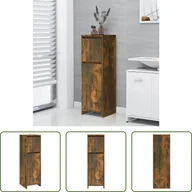 Szafki łazienkowe - The Living Store Szafka łazienkowa dąb wędzony 30x30x95 cm materiał drewnopochodny - miniaturka - grafika 1