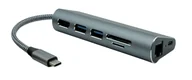 Stacje dokujące i replikatory portów - ProXtend USBC-MULTI7-001 stacja dokująca Przewodowa USB 3.2 Gen 1 (3.1 Gen 1) Type-C Szary - miniaturka - grafika 1