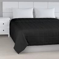 Narzuty - Dekoria Narzuta pikowana w kratę czarny szer.260 × dł.210 cm Etna 498-705-00 - miniaturka - grafika 1