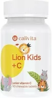 Suplementy diety - Lion Kids + C Calivita 90 tabletek - miniaturka - grafika 1