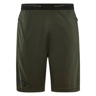 Męskie Spodenki CRAFT EVOLVE ZIP POCKET SHORTS M 1910148-680100 – Oliwkowy - Spodenki rowerowe - miniaturka - grafika 1