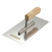 Narzędzia murarskie - PROLINE Paca nierdzewna 480*130mm gładka rączka drew.zam 61537 - miniaturka - grafika 1