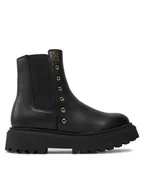 Buty dla chłopców - Tommy Hilfiger Botki Chelsea T3A5-33578-1351 S Czarny - miniaturka - grafika 1
