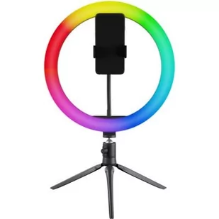 NATEC Lampa pierścieniowa NATEC Alfama RGB Ring Light 26 cm - Lampy studyjne - miniaturka - grafika 1