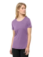 Koszulki i topy damskie - Jack Wolfskin Tech T W T-shirt damski z krótkim rękawem - miniaturka - grafika 1
