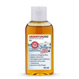 AURA HERBALS Aura Herbals Argentum 200 Srebro Koloidalne 50 ppm żel oczyszczający do twarzy i rąk 50 ml - Problemy skórne - miniaturka - grafika 3