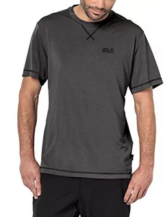 Koszulki męskie - Jack Wolfskin Crosstrail T koszulka męska, szary, S 1801671-6033 - grafika 1