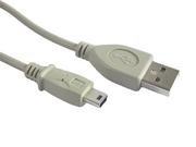 Kable USB - Gembird KABEL USB MINI AM-BM5P 2.0 1.8M (CANON) WHITE (AKGEM001500) - miniaturka - grafika 1