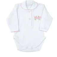 Body dla niemowląt - BODY NIEMOWLĘCE DŁUGI RĘKAW RĘKAWEK ROZM. 56 Pampicio - miniaturka - grafika 1