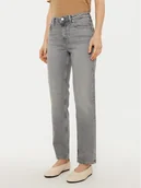 Spodnie damskie - Tommy Hilfiger Jeansy Classic WW0WW43704 Szary Straight Fit - miniaturka - grafika 1