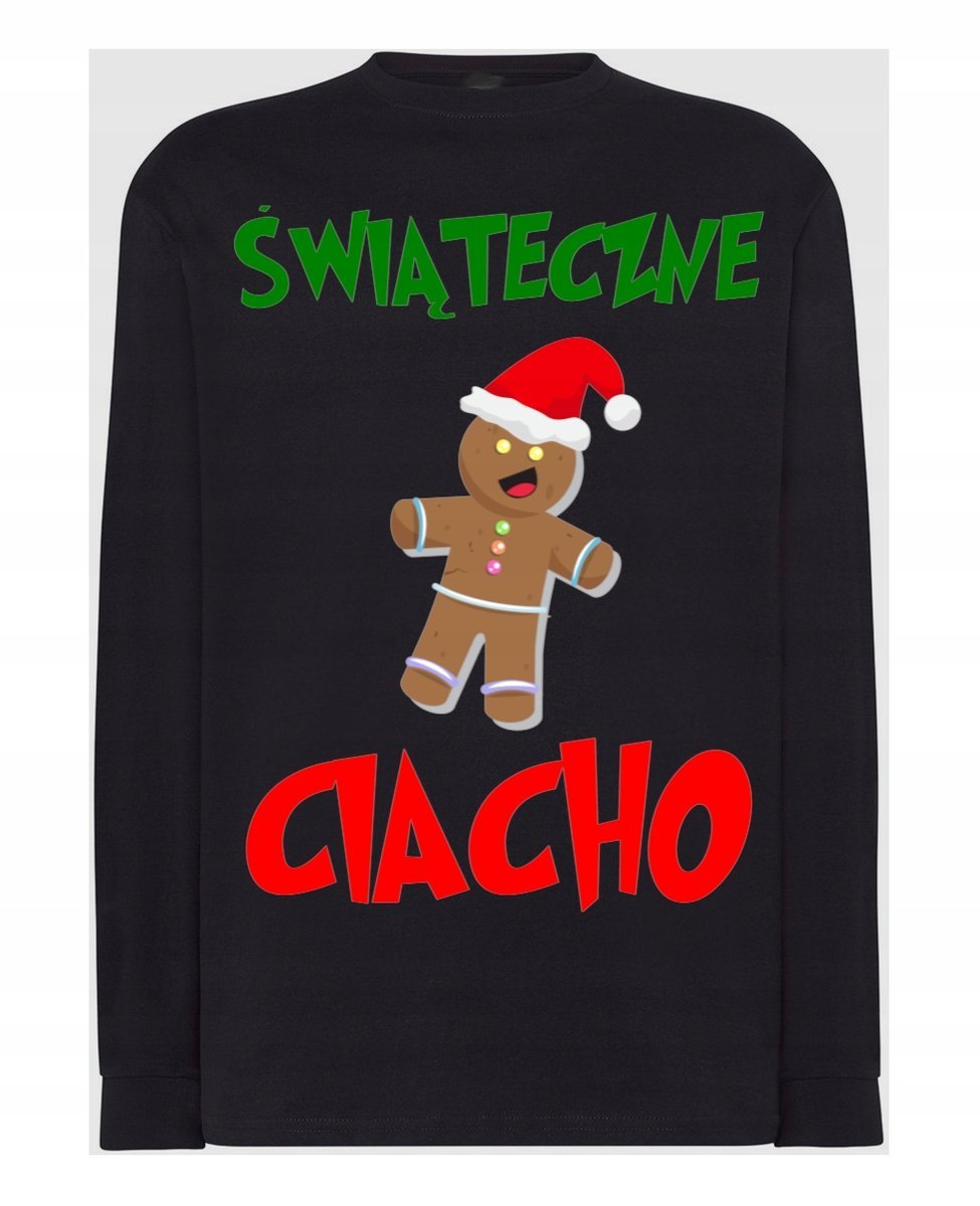 Longsleeve męski Ciastek Świąteczne Ciacho Idealny Prezent r.4XL