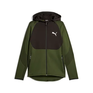 Bluza z kapturem męska Puma EVOSTRIPE FZ zielona 67593031-M - Bluzy męskie - miniaturka - grafika 1