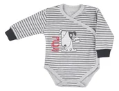 Body dla niemowląt - Body niemowlęce kopertowe w paseczki Friend, Koala baby 62 - miniaturka - grafika 1