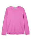 Swetry damskie - United Colors of Benetton Damski sweter Maglia G/C M/L 1091D100E, Rosa 0K9, XS, rosa 0k9, XS - miniaturka - grafika 1